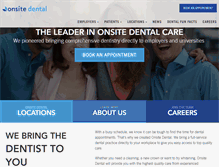 Tablet Screenshot of onsitedental.com